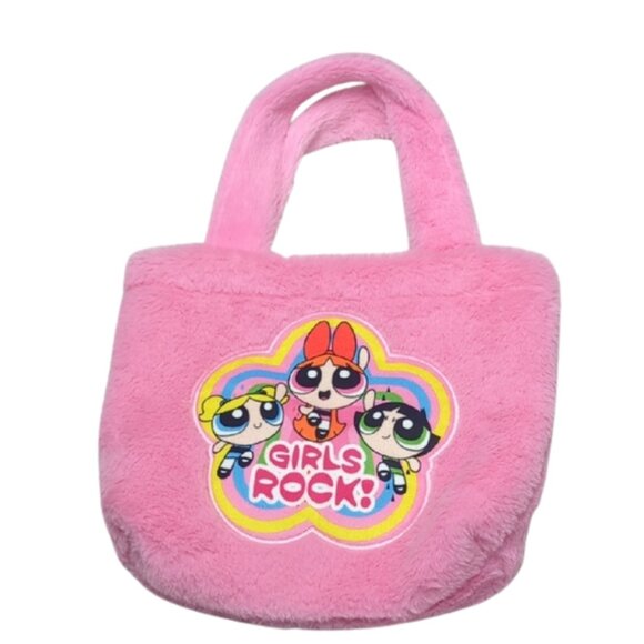 THE POWERPUFF GIRLS X SHEIN Fashionable Pink‎ Cartoon Character Pattern Handbag - Picture 2 of 6